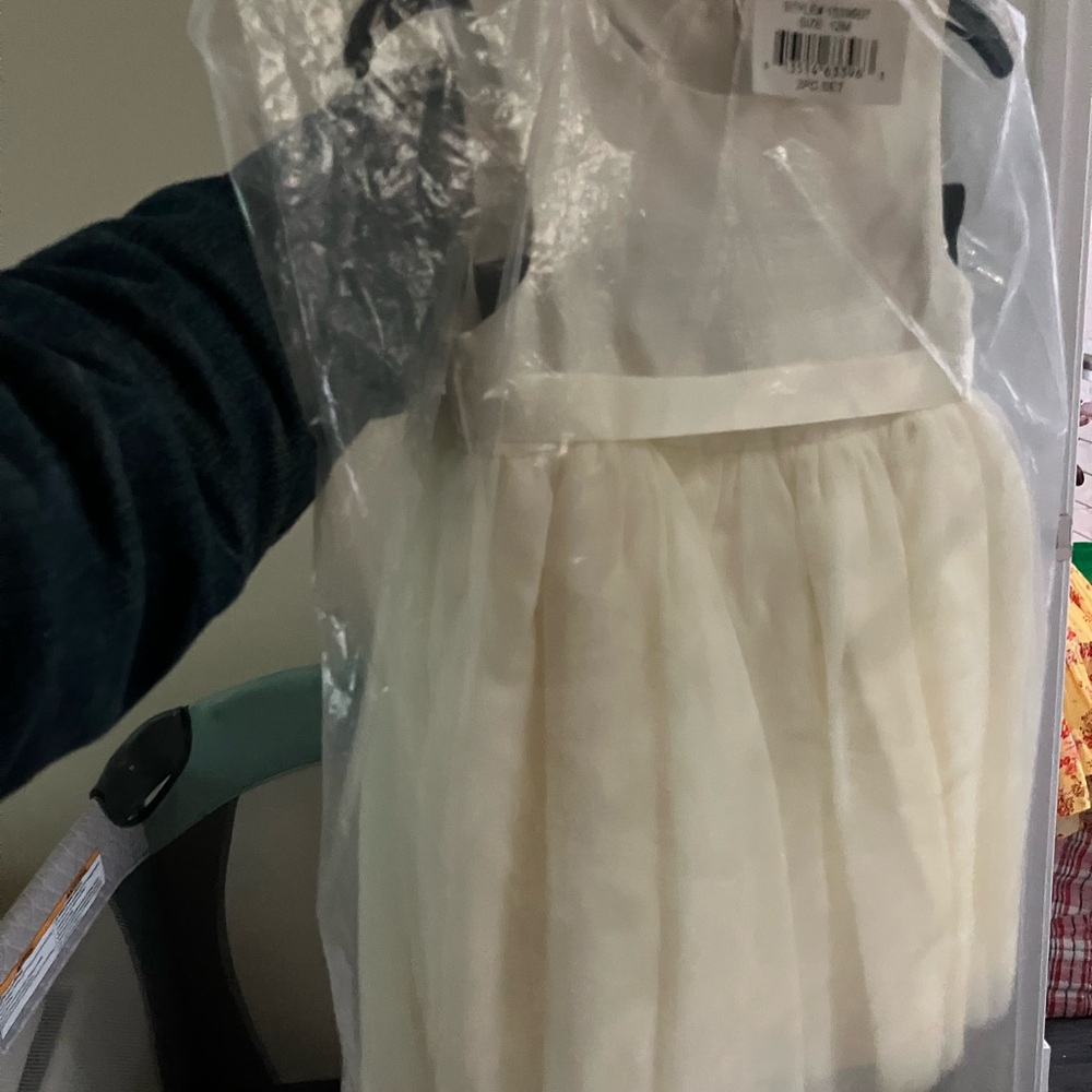 Pippa & Julie Cream Formal Kids Dress